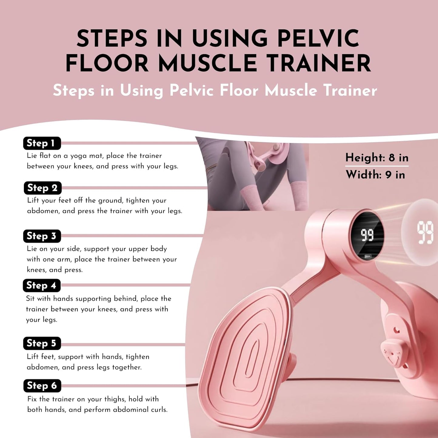 Pelvic Floor Thigh Exercise Device