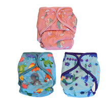 Load image into Gallery viewer, all in one cloth diapers unicorn mermaid sea animals prints 