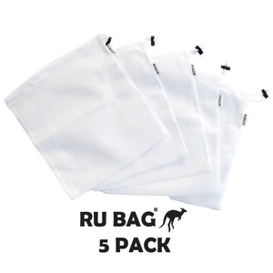 Reusable Mesh Toy Storage / Produce Bags by RU BAG Large 12"x13" 5 Pack