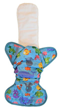 Load image into Gallery viewer, Layla Mae All in One Cloth Diapers One Size Adjustable AIO (Sea Animals)