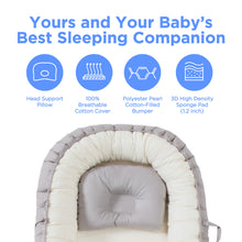 Load image into Gallery viewer, Baby Lounger for Newborn - Portable Baby Nest Bed for Cosleeping